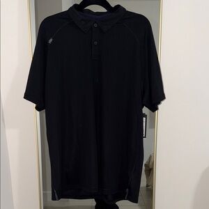 RHONE Black Performance Polo